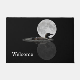 Loon zweeft in de moonlichte deurmat