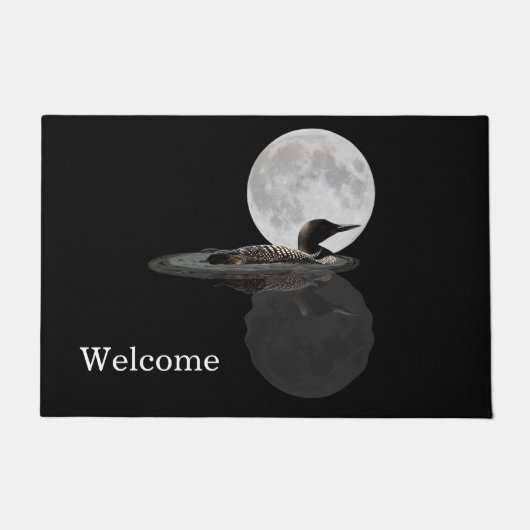 Loon zweeft in de moonlichte deurmat (Voorkant)