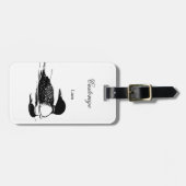 Loon Zwemmende Vogel Kunst Thunder_Cove Bagagelabel (Voorkant horizontaal)