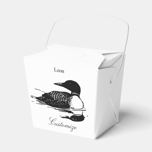 Loon-zwemvogels Art Thunder_Cove Bedankdoosjes (Voorkant Zijde)