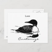 Loon-zwemvogels Art Thunder_Cove Briefkaart (Voorkant / Achterkant)