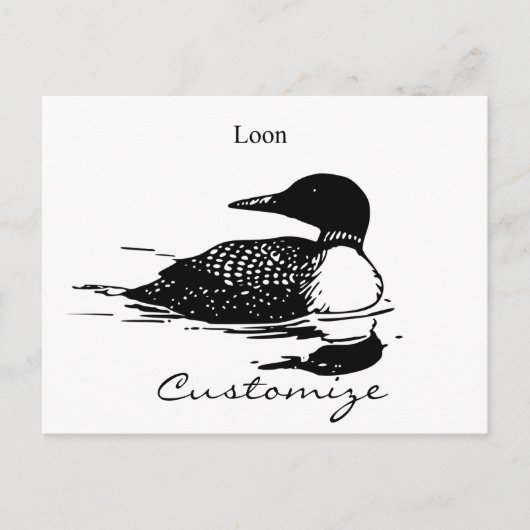 Loon-zwemvogels Art Thunder_Cove Briefkaart (Voorkant)