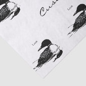Loon-zwemvogels Art Thunder_Cove Tissuepapier (Detail)