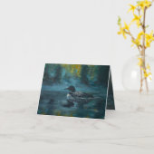Loonell - Carte du canard plongeon (Fleur jaune)