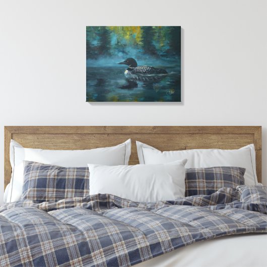 Loonell - Loon Eend Canvas Afdruk (Insitu (Slaapkamer))
