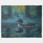 Loonell - Loon Eend Fleece Deken (Voorkant (Horizontaal))
