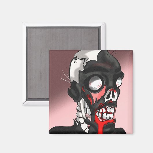 Looney Déplaisant Zombie Magnet (Recto/Verso)