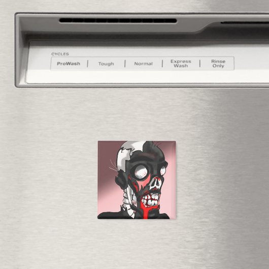 Looney Déplaisant Zombie Magnet (In Situ (Lave-vaisselle))