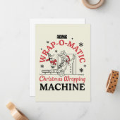 LOONEY TUNES™ | ACME Wrap-O-Matic Inpakmachine Notitiekaartje (Voorkant / Achterkant in situ)