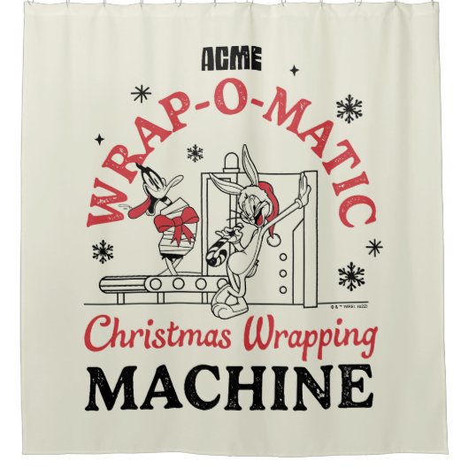 LOONEY TUNES™ | ACME Wrap-O-Matic Wrapping Machine Douchegordijn (Voorkant)