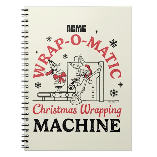 LOONEY TUNES™ | ACME Wrap-O-Matic Wrapping Machine Notitieboek (Voorkant)