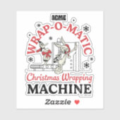 LOONEY TUNES™ | ACME Wrap-O-Matic Wrapping Machine Sticker (Vel)