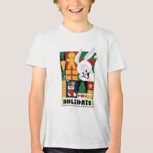 LOONEY TUNES™ BUGS BUNNY™ Feestdagen Badge Tri-Blend Shirt
