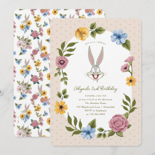 LOONEY TUNES™ BUGS BUNNY™ Floral Birthday Kaart