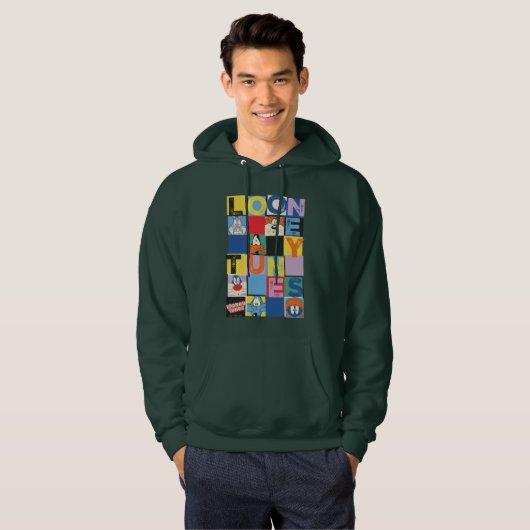 LOONEY TUNES™ Character Checker Blocks Hoodie (Voorkant volledig)