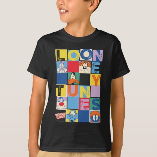 LOONEY TUNES™ Character Checker Blocks T-shirt (Voorkant)