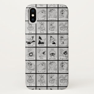 LOONEY TUNES™ Character Emotion Chart iPhone X Hoesje