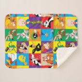 LOONEY TUNES™ Character Grid Sherpa Deken (Voorkant (horizontaal))