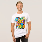 LOONEY TUNES™ Character Grid Tri-Blend Shirt (Voorkant volledig)