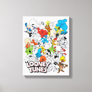 LOONEY TUNES™ Colour Pop Pattern Canvas Afdruk