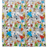 LOONEY TUNES™ Colour Pop Pattern Douchegordijn (Voorkant)