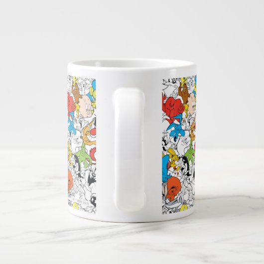 LOONEY TUNES™ Colour Pop Pattern Extra Grote Beker (Achterkant)
