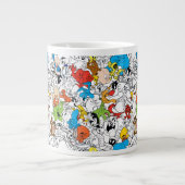 LOONEY TUNES™ Colour Pop Pattern Extra Grote Beker (Voorkant)