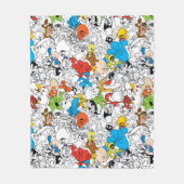 LOONEY TUNES™ Colour Pop Pattern Fleece Deken (Voorkant)