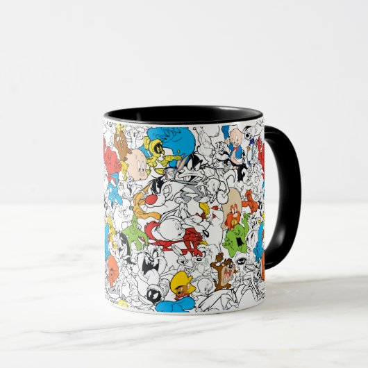 LOONEY TUNES™ Colour Pop Pattern Mok (Voorkant rechts)