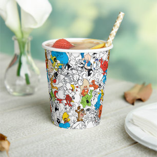 LOONEY TUNES™ Colour Pop Pattern Papieren Bekers