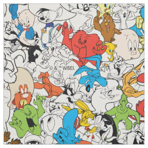 LOONEY TUNES™ Colour Pop Pattern Stof