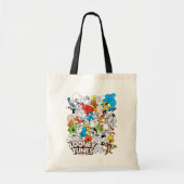LOONEY TUNES™ Colour Pop Pattern Tote Bag (Voorkant)