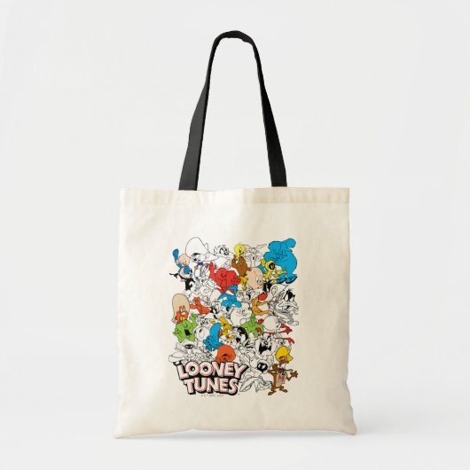 LOONEY TUNES™ Colour Pop Pattern Tote Bag (Voorkant)