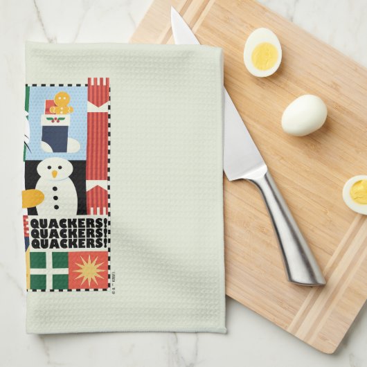 LOONEY TUNES™ DAFFY DUCK™ Holiday Quackers Theedoek (Quarter Fold)