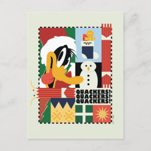 LOONEY TUNES™ DAFFY DUCK™ Kerstsnavelaars Feestdagenkaart