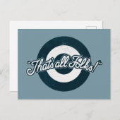 LOONEY TUNES™ "DAT IS ALLE FOLKS!™" BRIEFKAART (Voorkant / Achterkant)