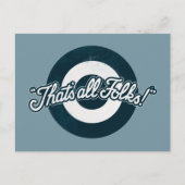 LOONEY TUNES™ "DAT IS ALLE FOLKS!™" BRIEFKAART (Voorkant)