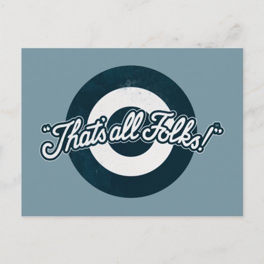 LOONEY TUNES™ "DAT IS ALLE FOLKS!™" BRIEFKAART (Voorkant)