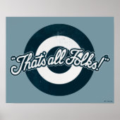 LOONEY TUNES™ "DAT IS ALLE FOLKS!™" POSTER (Voorkant)