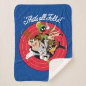 LOONEY TUNES™ "DAT IS ALLEMAAL FOLKS!™" Bullseye G Sherpa Deken (Voorkant)