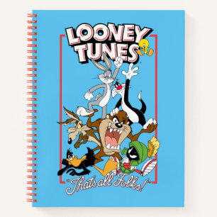 LOONEY TUNES™ "DAT IS ALLEMAAL FOLKS!™" Group Notitieboek