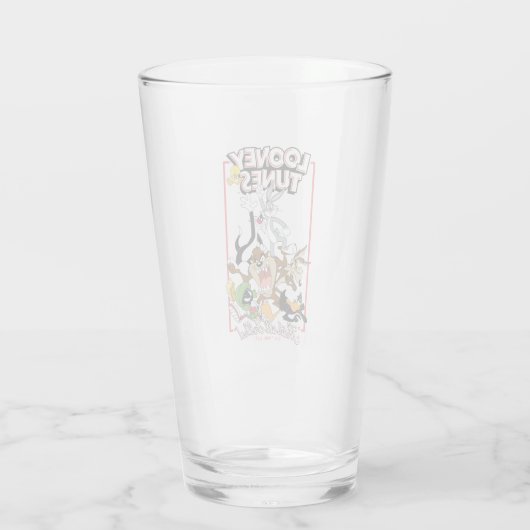 LOONEY TUNES™ "DAT IS ALLEMAAL FOLKS!™" Group Stac Glas (Achterkant)
