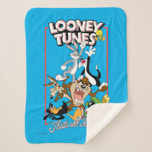 LOONEY TUNES™ "DAT IS ALLEMAAL FOLKS!™" Group Stac Sherpa Deken
