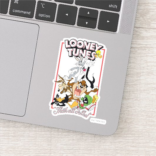 LOONEY TUNES™ "DAT IS ALLEMAAL FOLKS!™" Group Stac Sticker (Detail)
