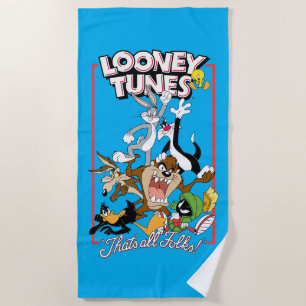 LOONEY TUNES™ "DAT IS ALLEMAAL FOLKS!™" Group Stac Strandlaken
