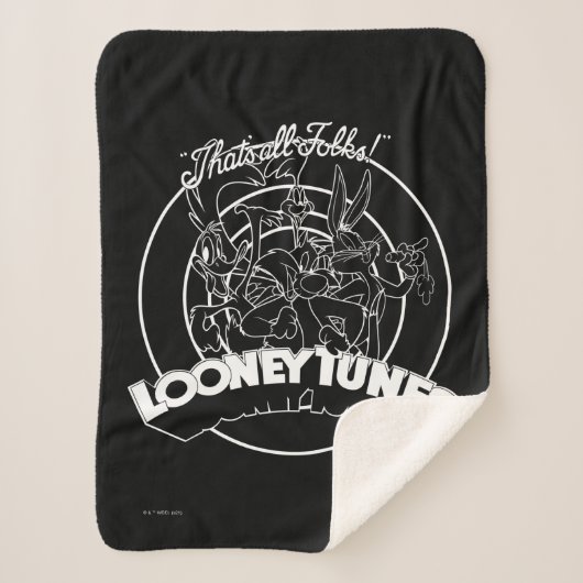 LOONEY TUNES™ DAT IS ALLEMAAL GEVOLGEN!™ SHERPA DEKEN (Voorkant)