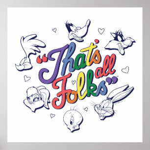 LOONEY TUNES™ - Dat is alles, mensen! Pride-badge Poster