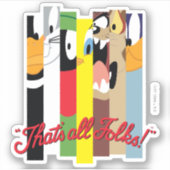LOONEY TUNES™ DAT ZIJN ALLE FOLKS!™ GESLACHT teken Sticker (Voorkant)