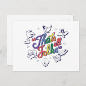 LOONEY TUNES™ - Dat zijn allemaal Folks! Pride Bad Briefkaart (Voorkant / Achterkant)