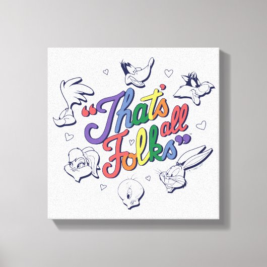 LOONEY TUNES™ - Dat zijn allemaal Folks! Pride Bad Canvas Afdruk (Voorkant)